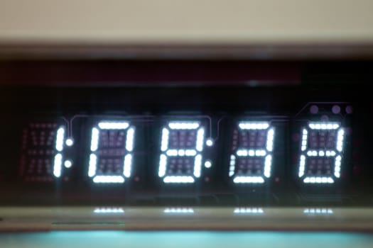 Abstract electronic scoreboard. Picture for electronics, account numbers, and technology