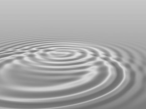 Rippled water waves illustration background - black and white