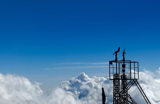 It is the anemoscope with blue sky.