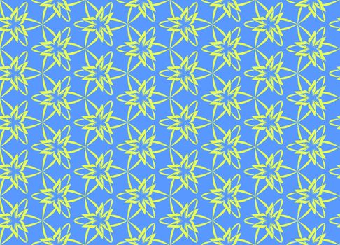 Wallpaper pattern on the blue background