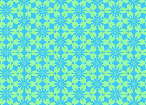 Wallpaper pattern on the blue background