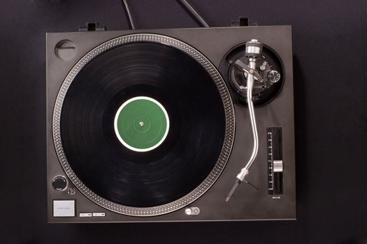 Direct drive turntable system. Top view