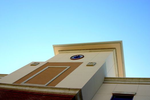 Its noon somewhere, it might as well be here. This is the downtown Safety Harbor, Florida clock showing 12 o’clock looking up at the bright blue sky.