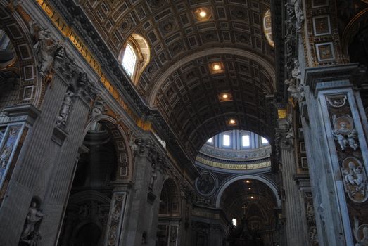 The Papal Basilica of Saint Peter (Latin: Basilica Sancti Petri), officially known in Italy as the Basilica Papale di San Pietro in Vaticano and commonly known as St. Peter's Basilica, is a Late Renaissance church located within the Vatican City.