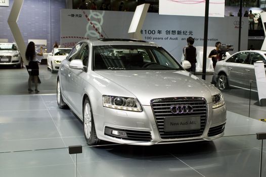 CHINA, SHENZHEN - JUNE 11: new Audi model in Hong Kong - Shenzhen - Macao Car Show June 11, 2009 in Shenzhen, China.