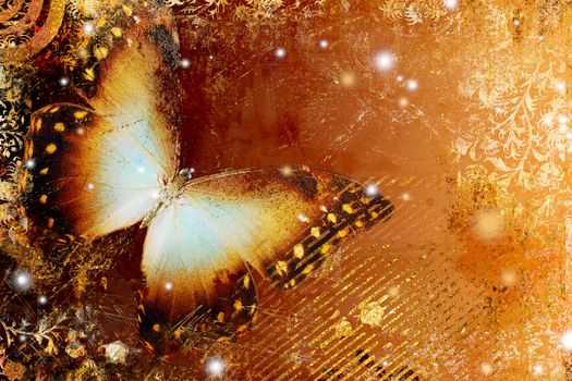 abstract background with butterfly