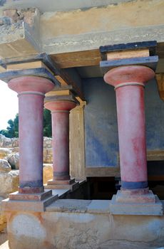 Travel photography: Ancient ruins: Knossos Palace in Crete, Greece