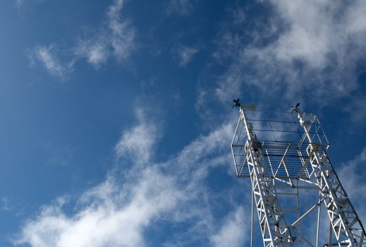 It is the anemoscope with blue sky.