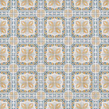 Seamless tile pattern of ancient ceramic tiles.