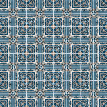 Seamless tile pattern of ancient ceramic tiles.