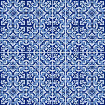 Seamless tile pattern of ancient ceramic tiles.