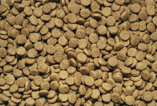 Plain brown dog food background