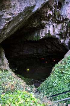 Travel photography: impressive "Diktaian Antron" cave in Psychro, Crete