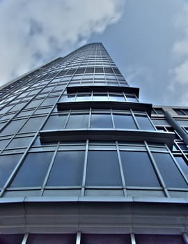 One of the new skyscraper in Warsaw Poland