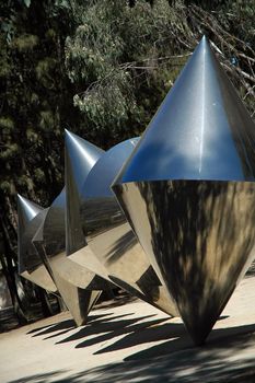 National Gallery Sculpture Garden - Cones, Canberra, Australia