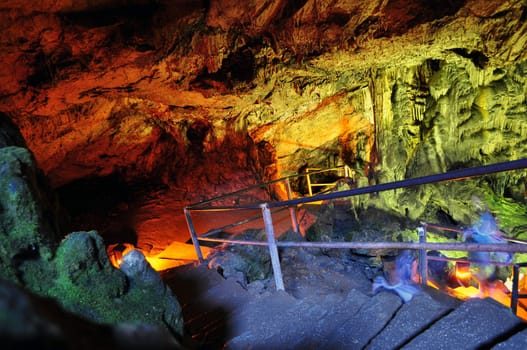 Travel photography: impressive "Diktaian Antron" cave in Psychro, Crete