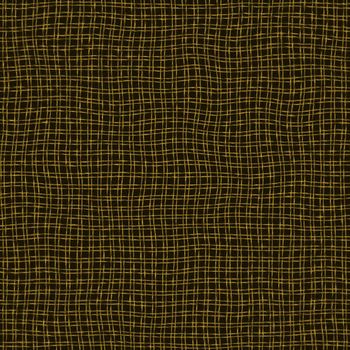 seamless texture of dirty waving gold threads on black background