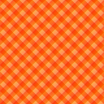 seamless texture of orange to red blocked tartan cloth