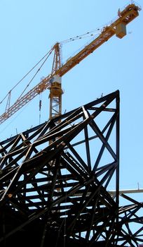 How the building from metal frames is growing up.  