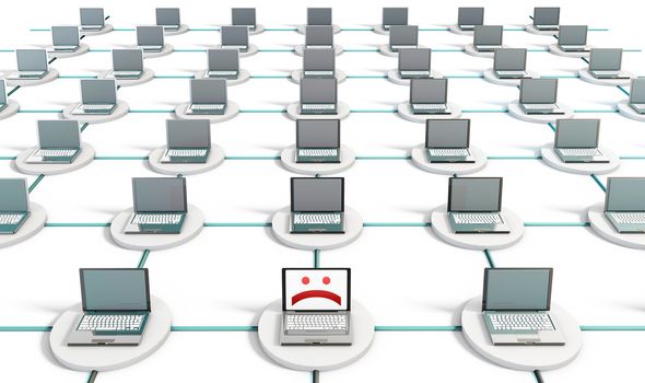System Virus on a PC Computer Network