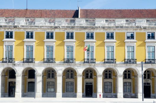 Facade of the building at Lisbon's Terreiro do Pa�