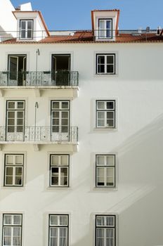 white building at Chiado quarter at Lisbon