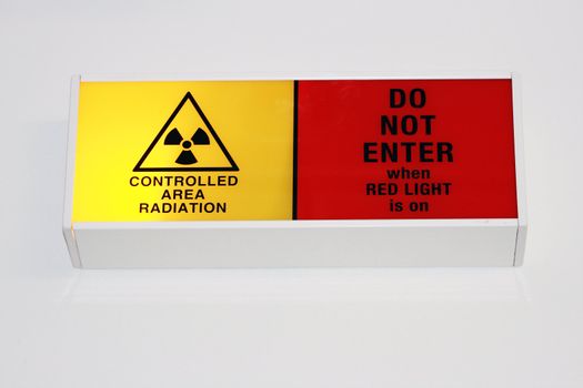 controlled area radiation sign
