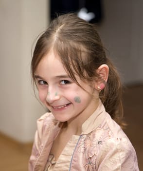 young girl face