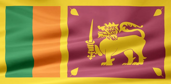 High resolution flag of Sri Lanka