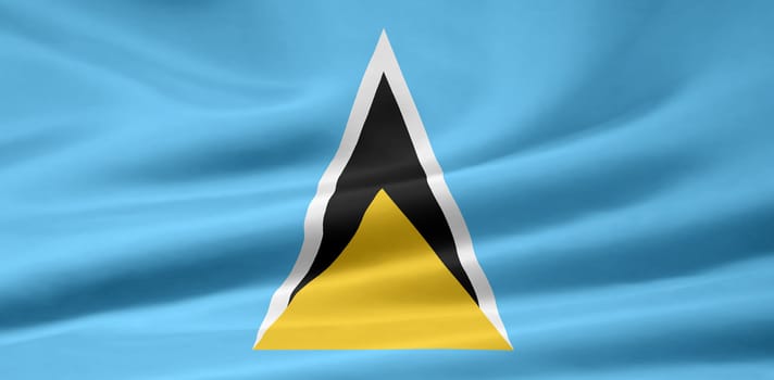 High resolution flag of Saint Lucia
