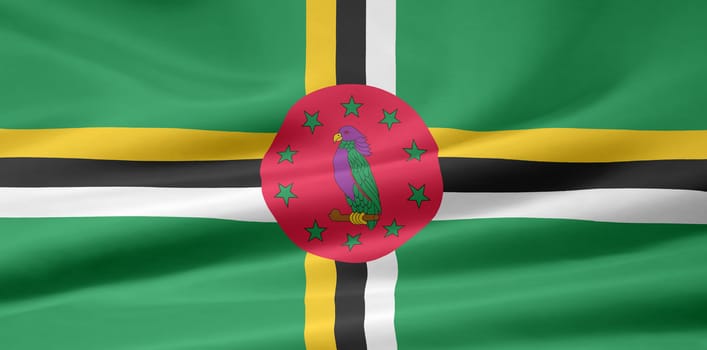 High resolution flag of Dominica