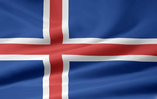 High resolution flag of Iceland