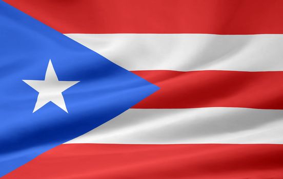 Very large flag of Puerto Rico