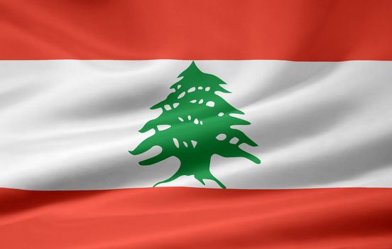 High resolution flag of Lebanon