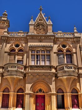 Medieval Gothic palatial house in the city of Mdina in Malta