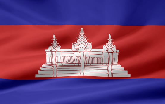 High resolution flag of Cambodia