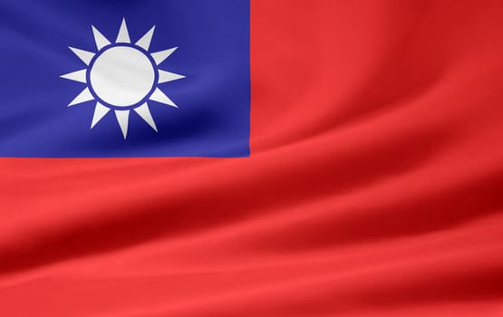 High resolution flag of Taiwan