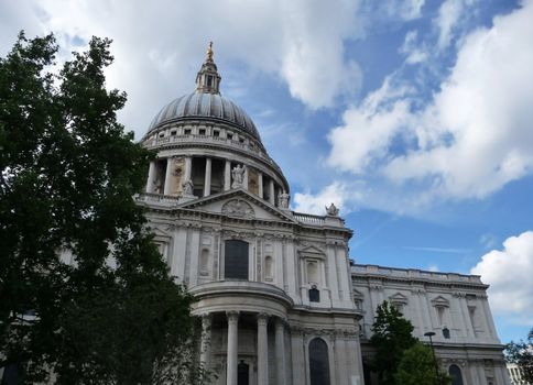 A view of the historic London Cathedral St Pauls.
