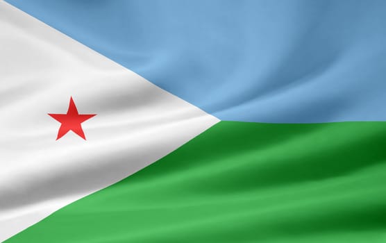 High resolution flag of Djibouti