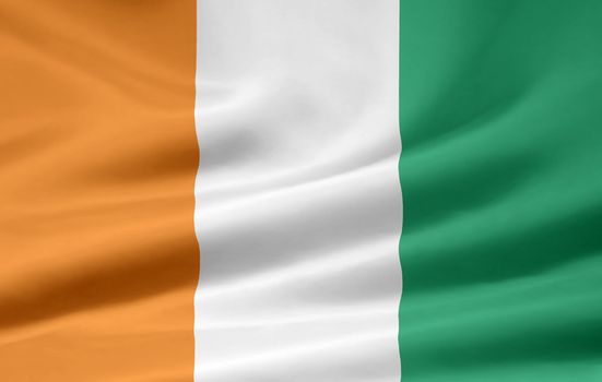 High resolution flag of the Ivory Coast
