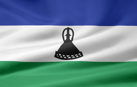 High resolution flag of Lesotho