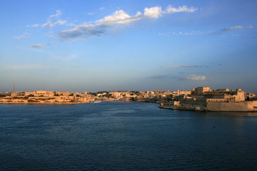 view of the Malta Grand Harbor during the day
