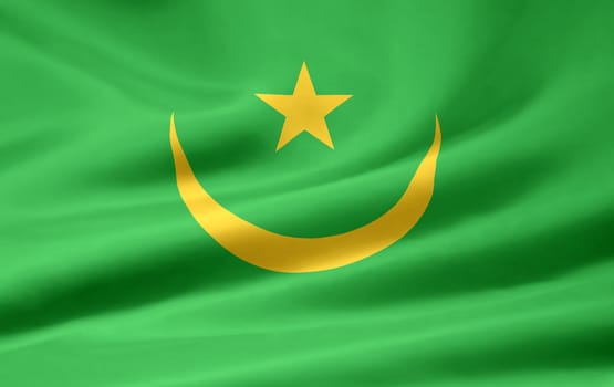 High resolution flag of Mauritania