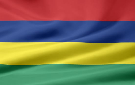 High resolution flag of Mauritius