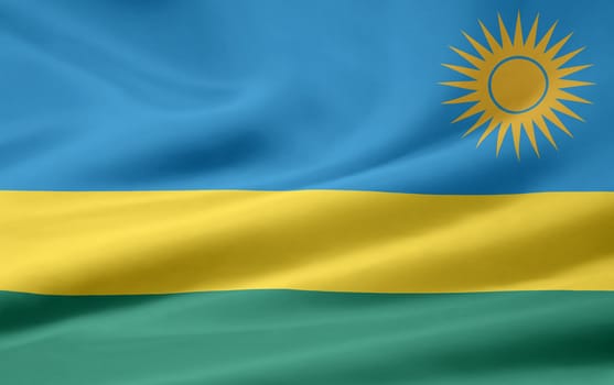High resolution flag of Rwanda