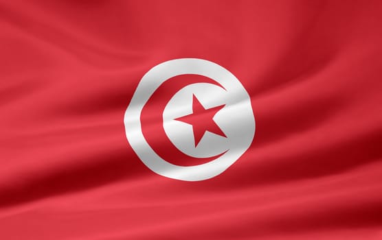 High resolution flag of Tunisia