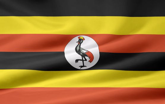 High resolution flag of Uganda