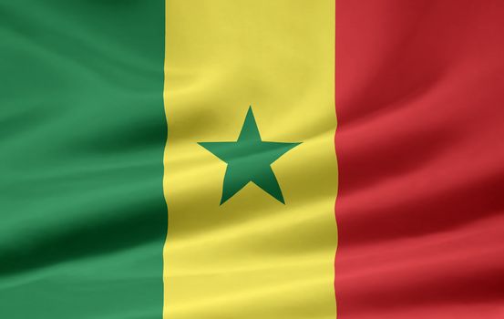 High resolution flag of Senegal