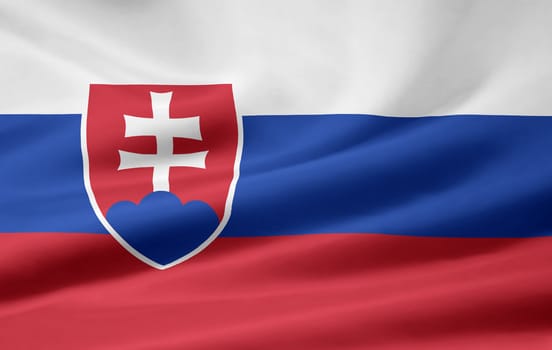 High resolution flag of Slovakia