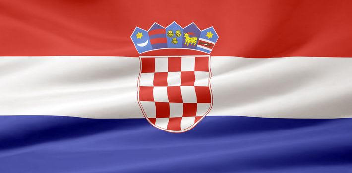 High resolution flag of Croatia